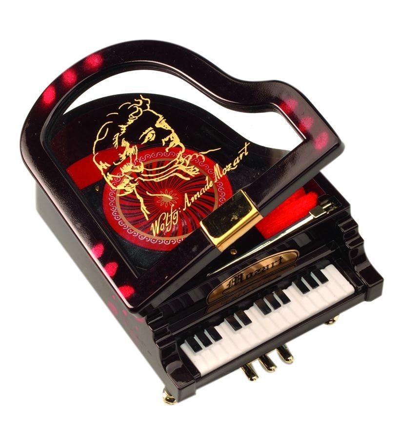 MOZART PORTRELİ KUYRUKLU PİYANO, MÜZİK KUTUSU