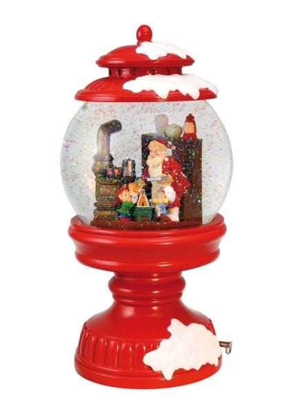 NOEL BABA VE ELFLER MÜZİKLİ KAR KÜRESİ