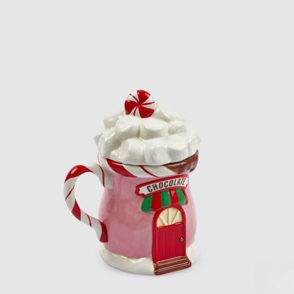 YILBAŞI EVİ MARSHMALLOW KAPAKLI KUPA