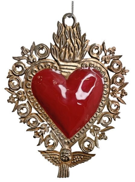 Burning Heart Melekli Milagro Süs
