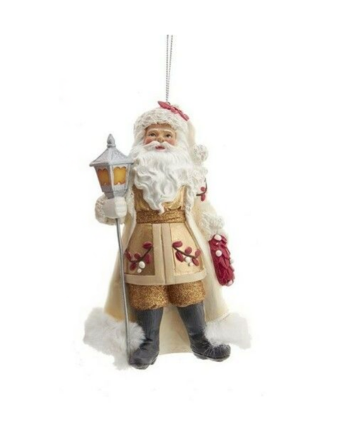 FENERLİ NOEL BABA YILBAŞI SÜSÜ - KREM