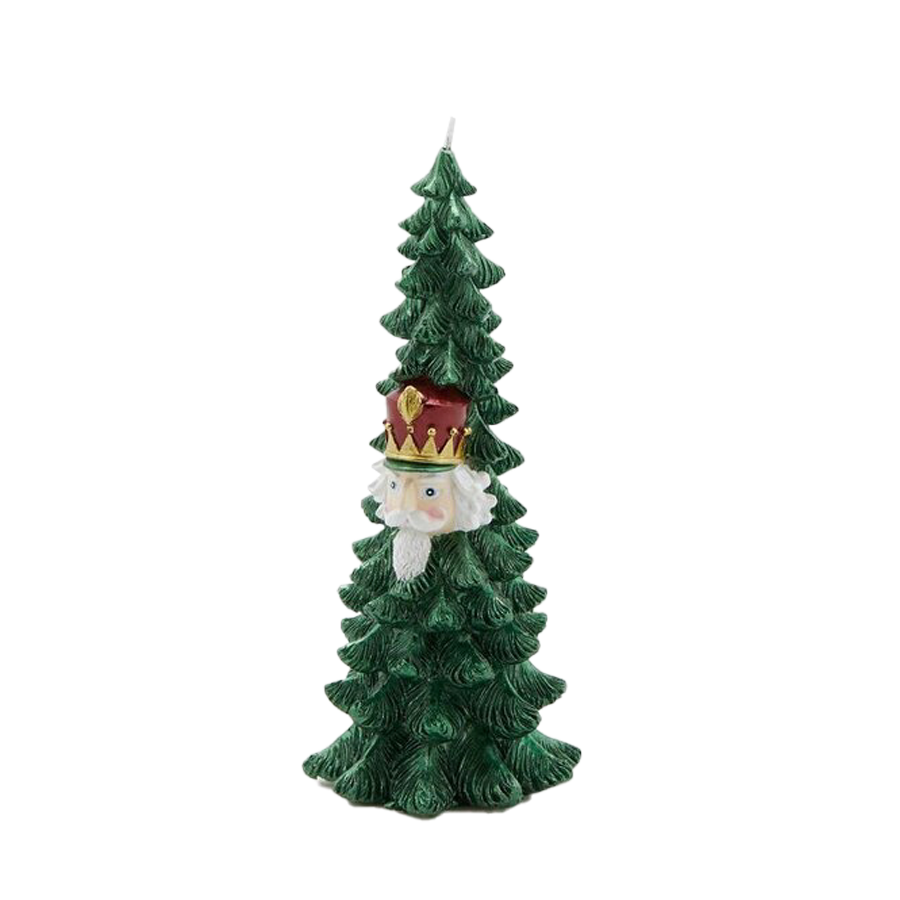FINDIKKIRAN SÜSLÜ YILBAŞI AĞACI MUM, 26 CM