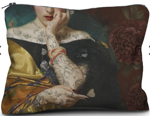 Clementine Kadife El Çantası - 17 x 23 cm