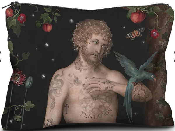 Adam & Eve Kadife El Çantası - 17 x 23 cm