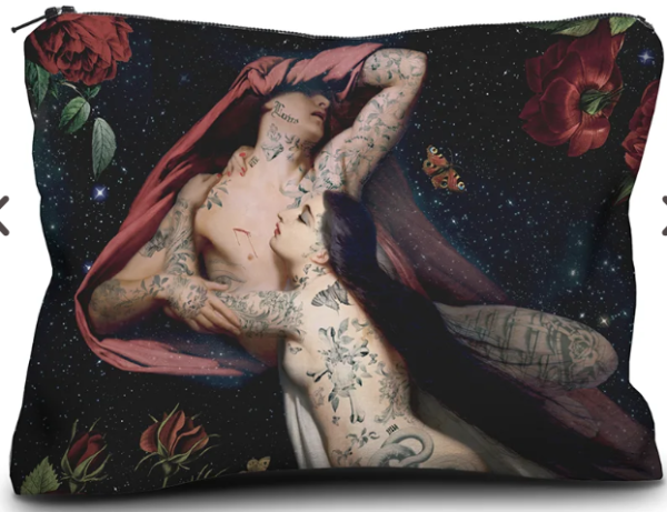 Francesca & Paolo Kadife El Çantası -  17 x 23 cm