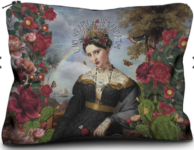 Santa Di U Niolu Kadife El Çantası - 17 x 23 cm