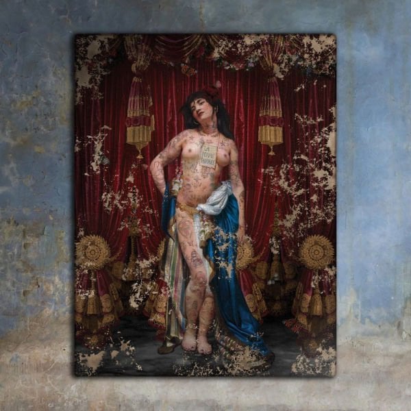 Dövmeli Kadın Tablo