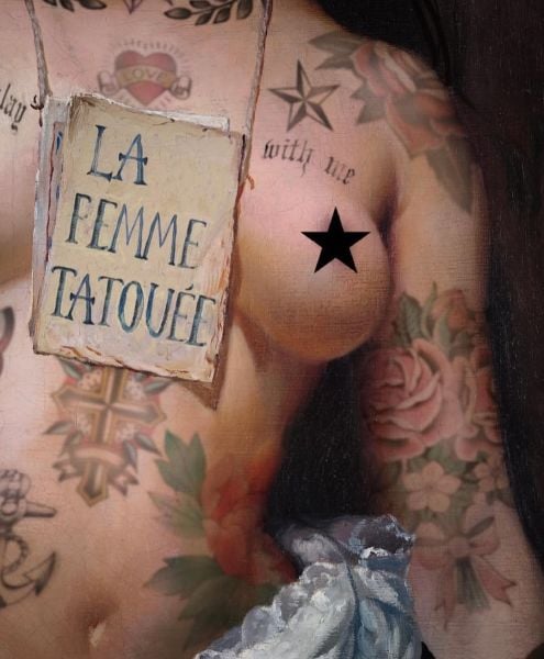 Dövmeli Kadın Tablo