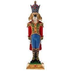 KÖPEK FINDIKKIRAN YILBAŞI DEKORU - 60 cm, KIRMIZI