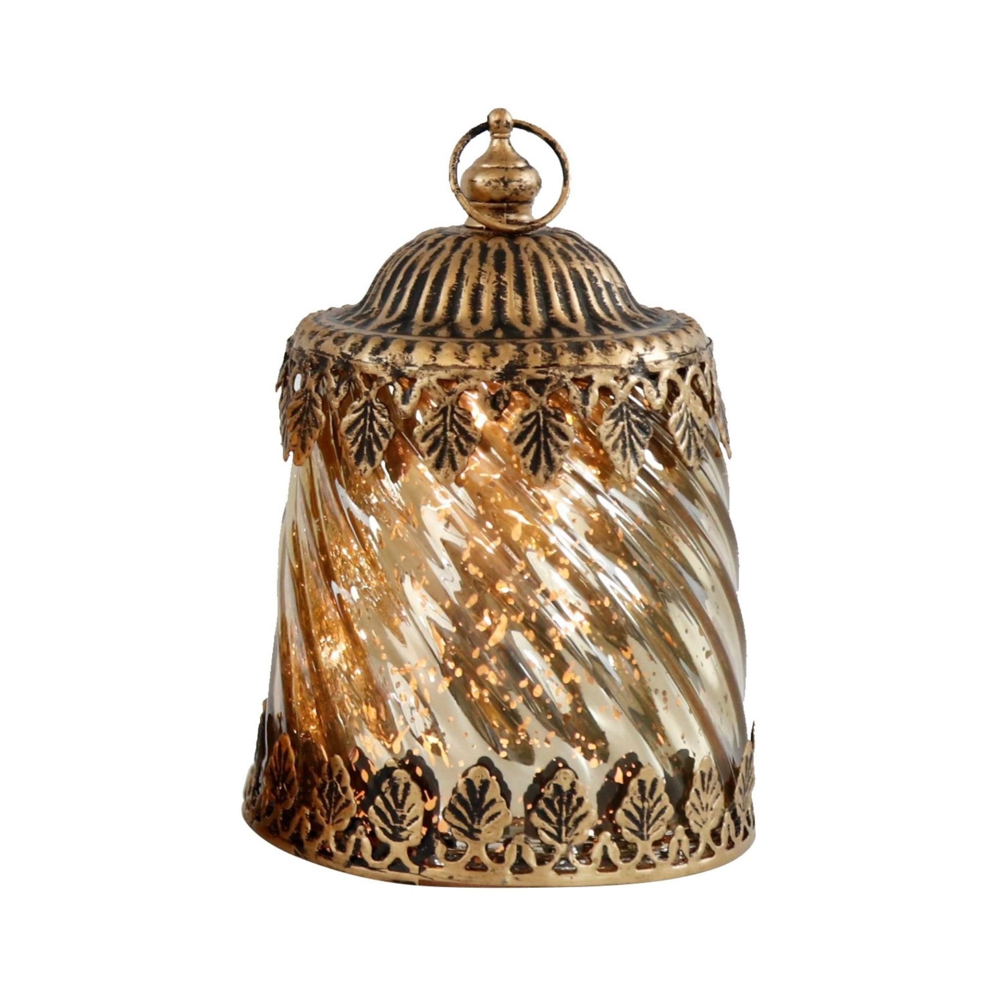 Semerkant Led Işklı Mumluk - Çizgili Desenli, Hoff Interieur