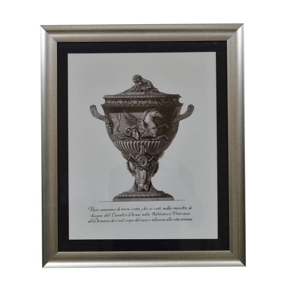 TERAKOTA VAZO TABLO - GIOVANNI BATTISTA PİRANESİ, ÖZEL MÜZE BASKI TABLO