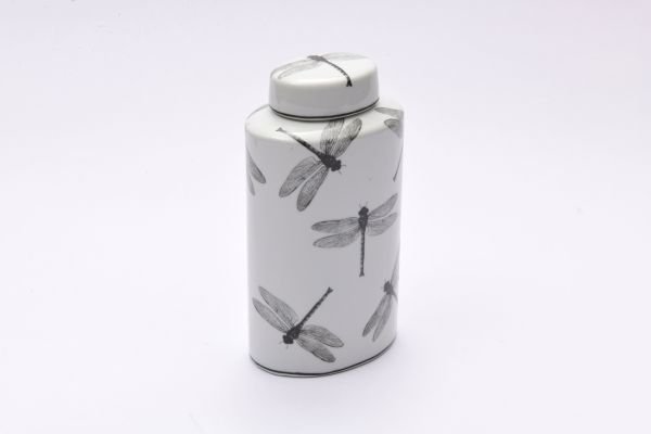 Yusufçuk Desenli Porselen Kutu