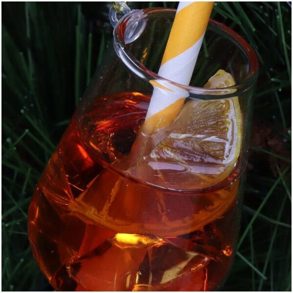 Aperol Spritz Kokteyl Cam Yılbaşı Süsü