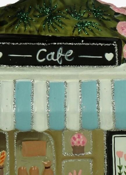 Mavi Tenteli Kafe Yılbaşı Süsü