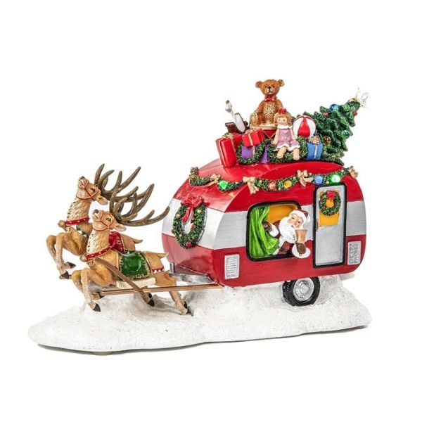 GEYİKLİ NOEL BABA KARAVANI HAREKETLİ YILBAŞI SÜSÜ, GOODWILL