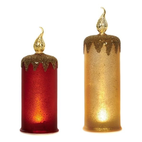 LED IŞIKLI KIRMIZI YILBAŞI MUMU, PİLLİ - GOODWILL