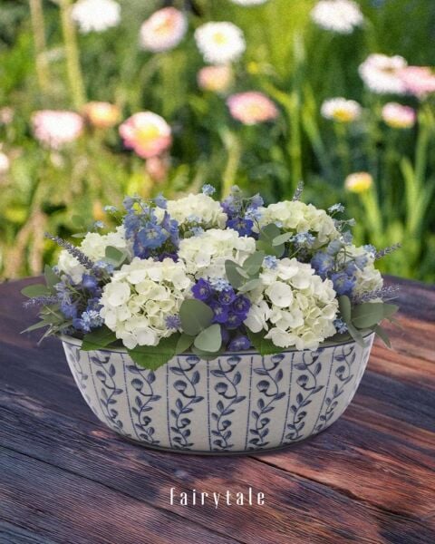 BLEU BLANC VIGNE OVAL SAKSI