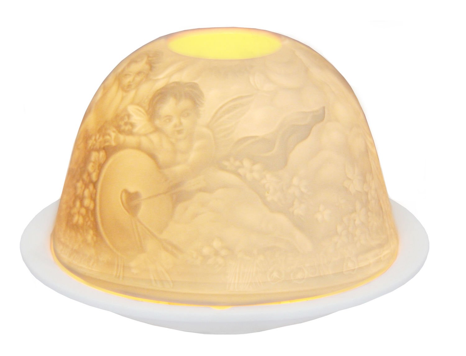 EROS MASALI KUBBELİ PORSELEN MUMLUK - TEALIGHT