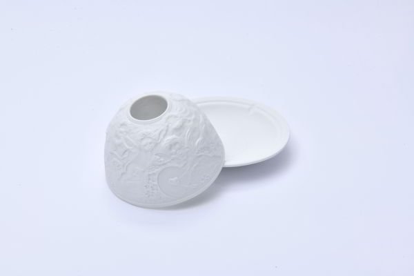 EROS MASALI KUBBELİ PORSELEN MUMLUK - TEALIGHT