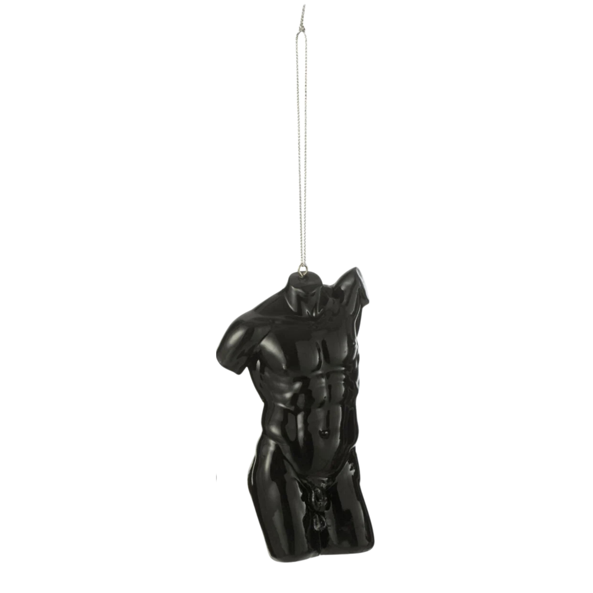 Hermes Torso Heykel Ağaç Süsü - Siyah