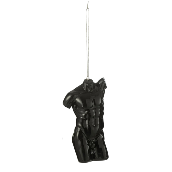 Hermes Torso Heykel Ağaç Süsü - Siyah