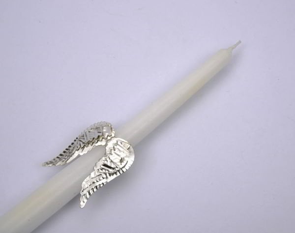 GÜMÜŞ MELEK KANADI MUM PİNİ