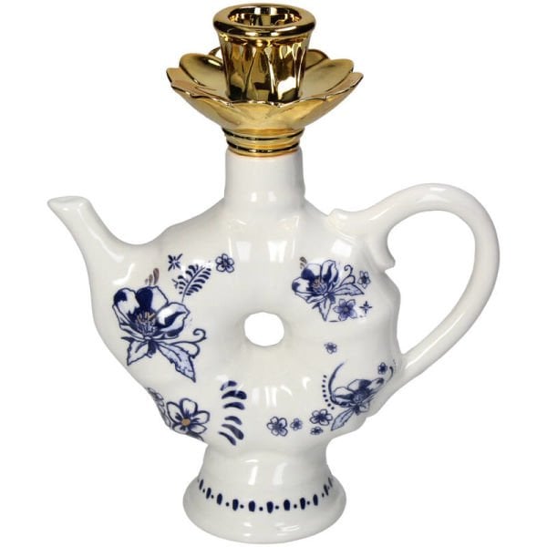Bleu Blanc Çaydanlık Şamdan