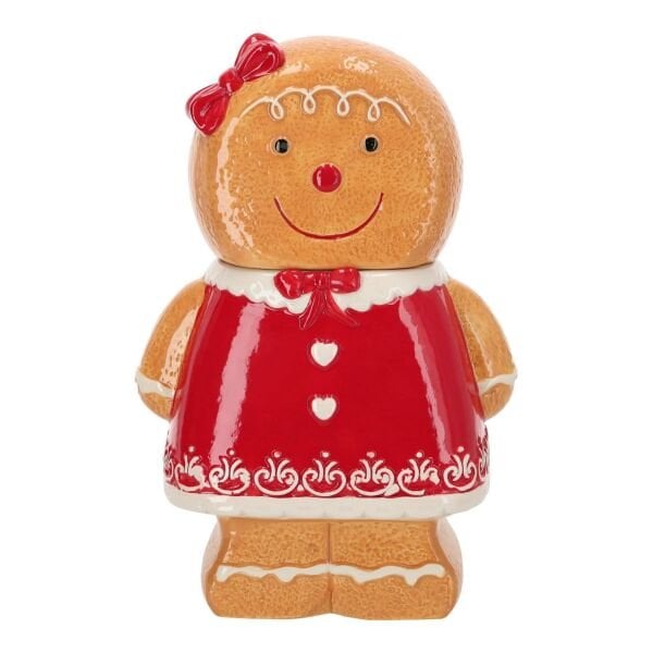 Zencefilli Kadın Kurabiye Seramik Kavanoz