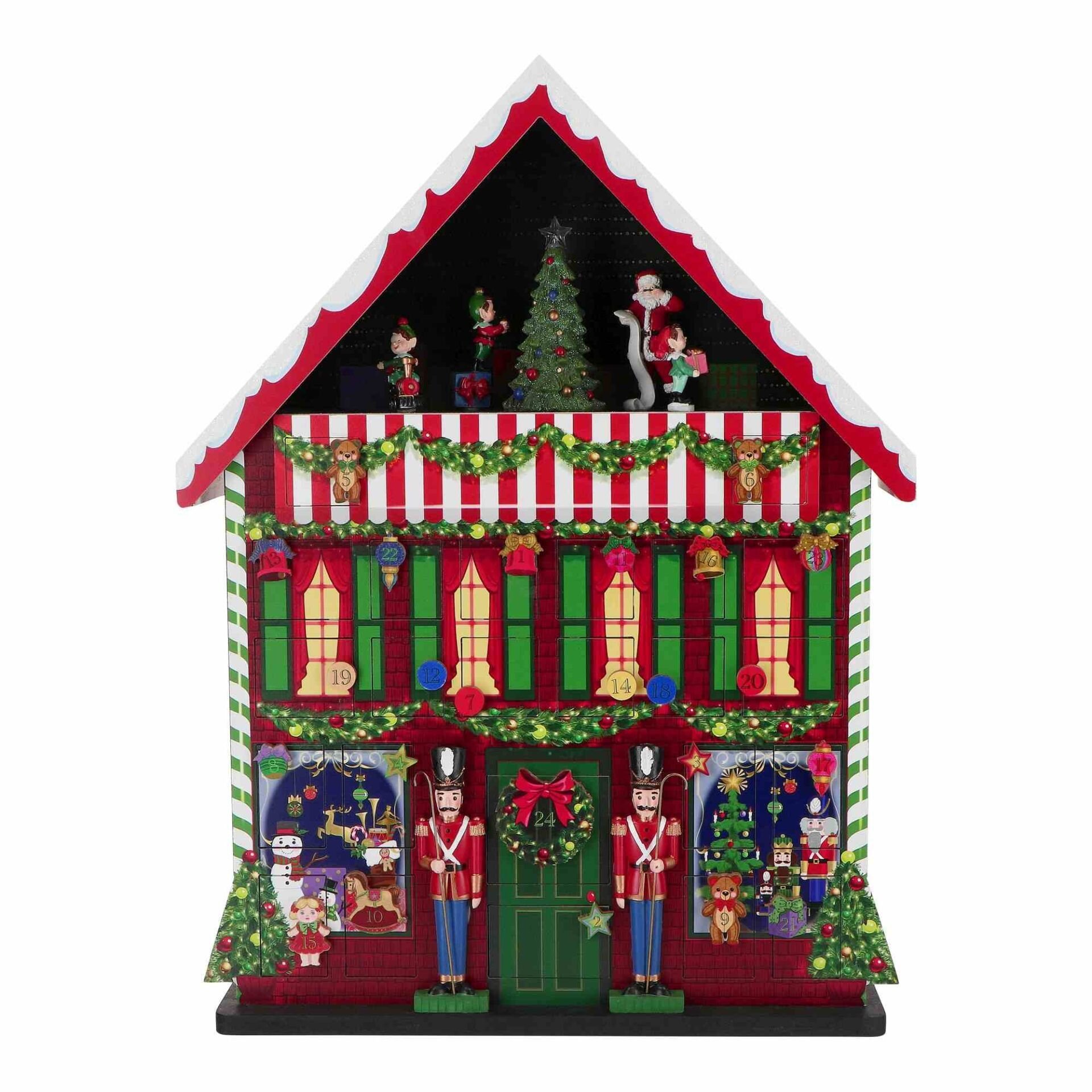 Işıklı Oyuncakçı Dükkanı Animasyonlu Advent Calender