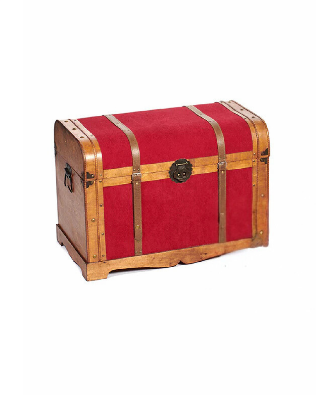 AHŞAP VE KIRMIZI KADİFE BÜYÜK YILBAŞI SANDIĞI, GOODWILL