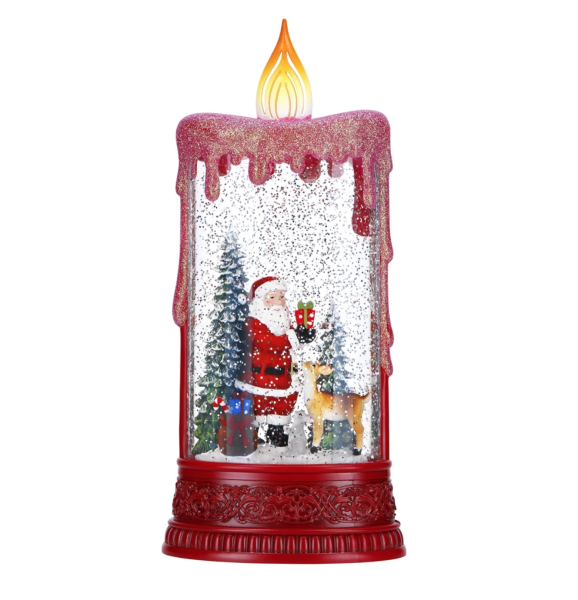 LED IŞIKLI NOEL BABA MUM FENER SU KÜRESİ
