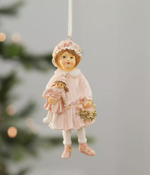 Bebekli Kız Yılbaşı Ağacı Süsü