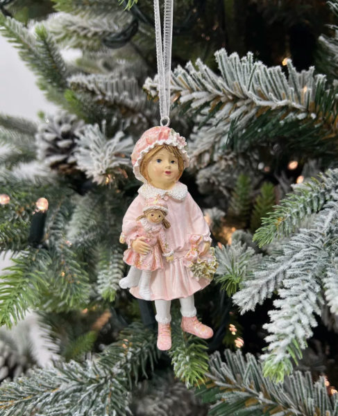 Bebekli Kız Yılbaşı Ağacı Süsü