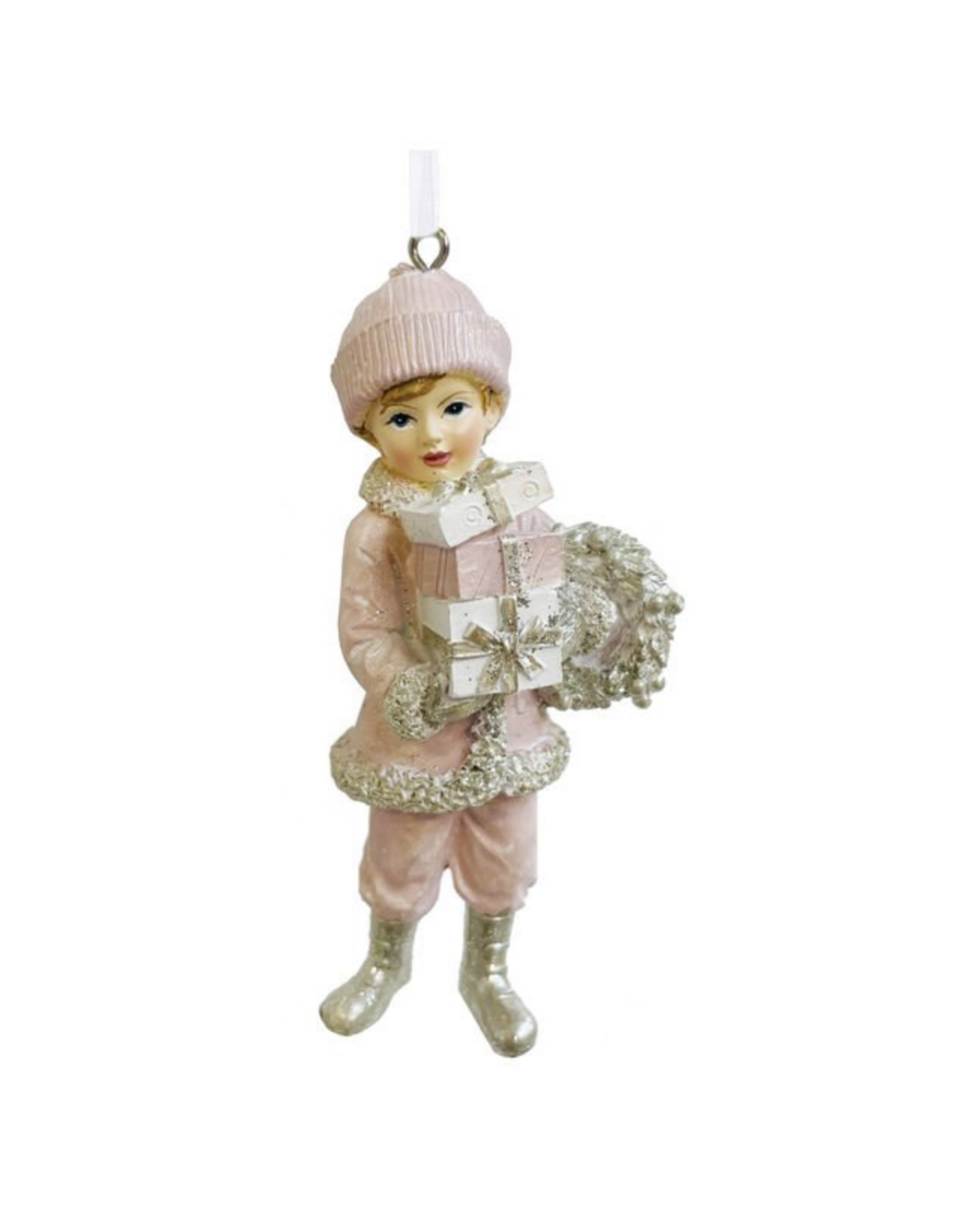 Hediye Paketli Oğlan Yılbaşı Ağacı Süsü