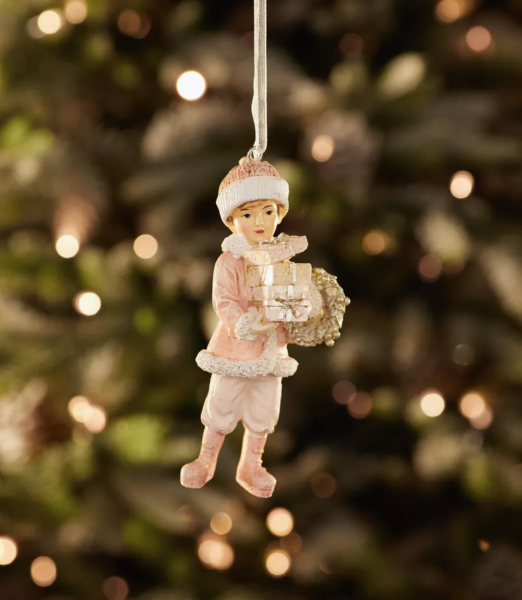 Hediye Paketli Oğlan Yılbaşı Ağacı Süsü