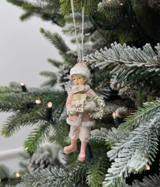 Hediye Paketli Oğlan Yılbaşı Ağacı Süsü