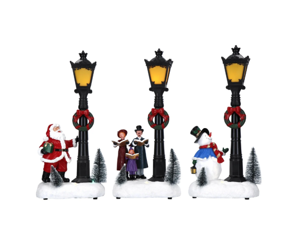 Kardan Adam Yeni Yıl Sahnesi Fener Yılbaşı Dekoru