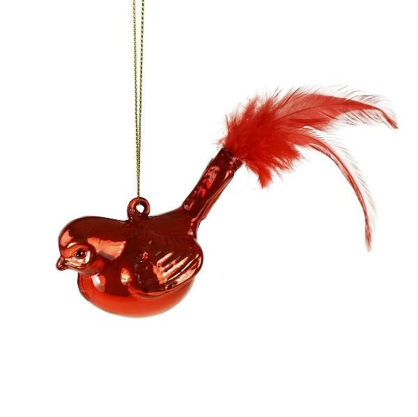 Tüylü Kuş Yılbaşı Süsü, Kırmızı