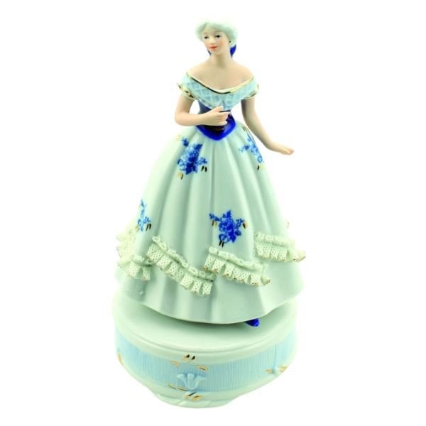 BLEU BLANC PORSELEN ZARİF LADY, MÜZİK KUTUSU