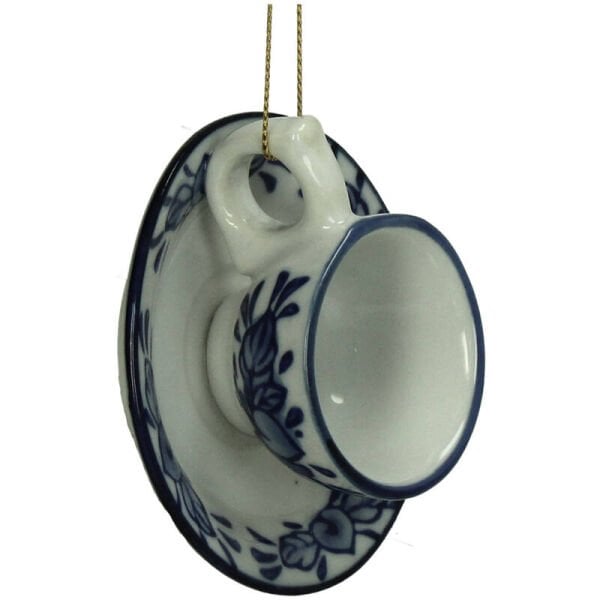 Blue Blanc Porselen Fincan Süs -  7.3 cm