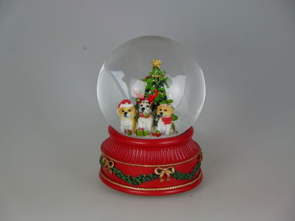 NOEL KÖPEĞİ MÜZİKLİ KAR KÜRESİ