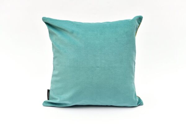 KUŞLU KARE YASTIK, MAVİ