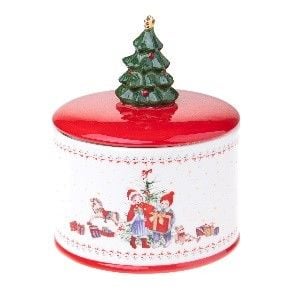 XE030 BARATTOLO C/A.NATALE D.15 CM USO DECO.