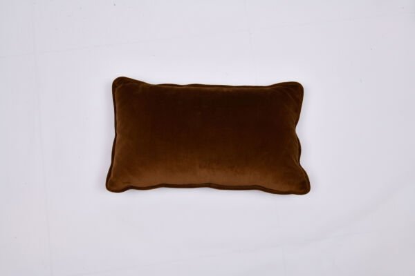 Royal Bee Dikdörtgen Kadife Yastık, Yeşil - Kahverengi