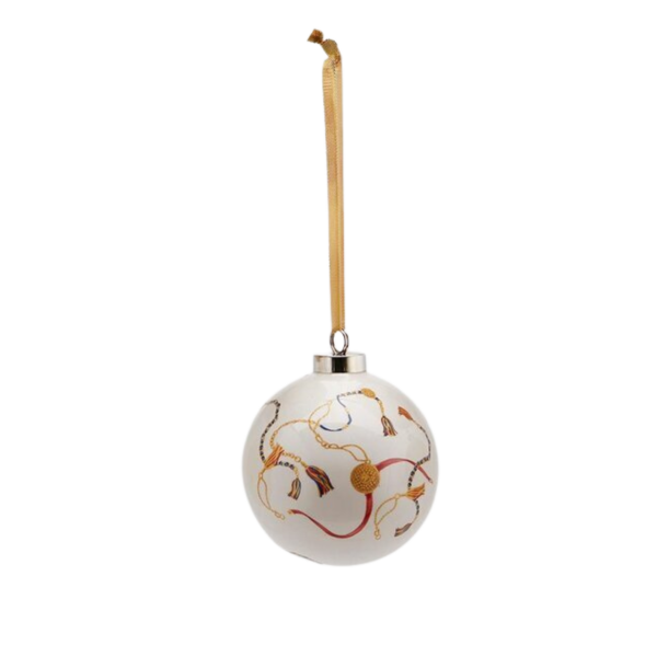 PALLA CAVALLİ AT SERAMİK YILBAŞI AĞACI SÜSÜ - BORDO