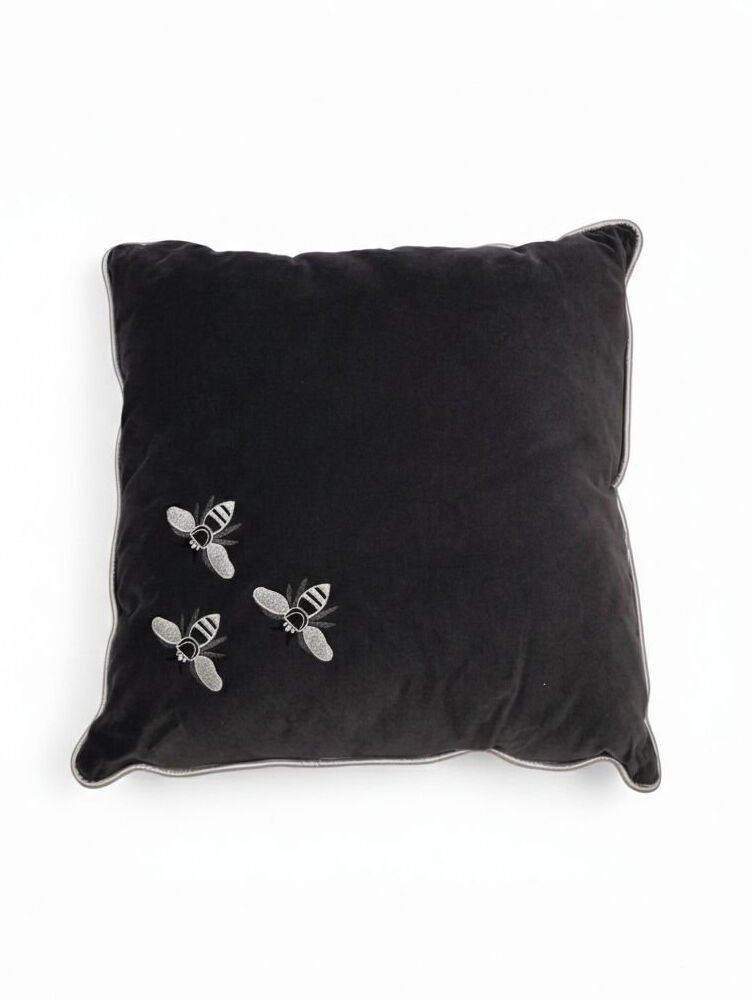 Royal Bee Kadife Yastık, Antrasit