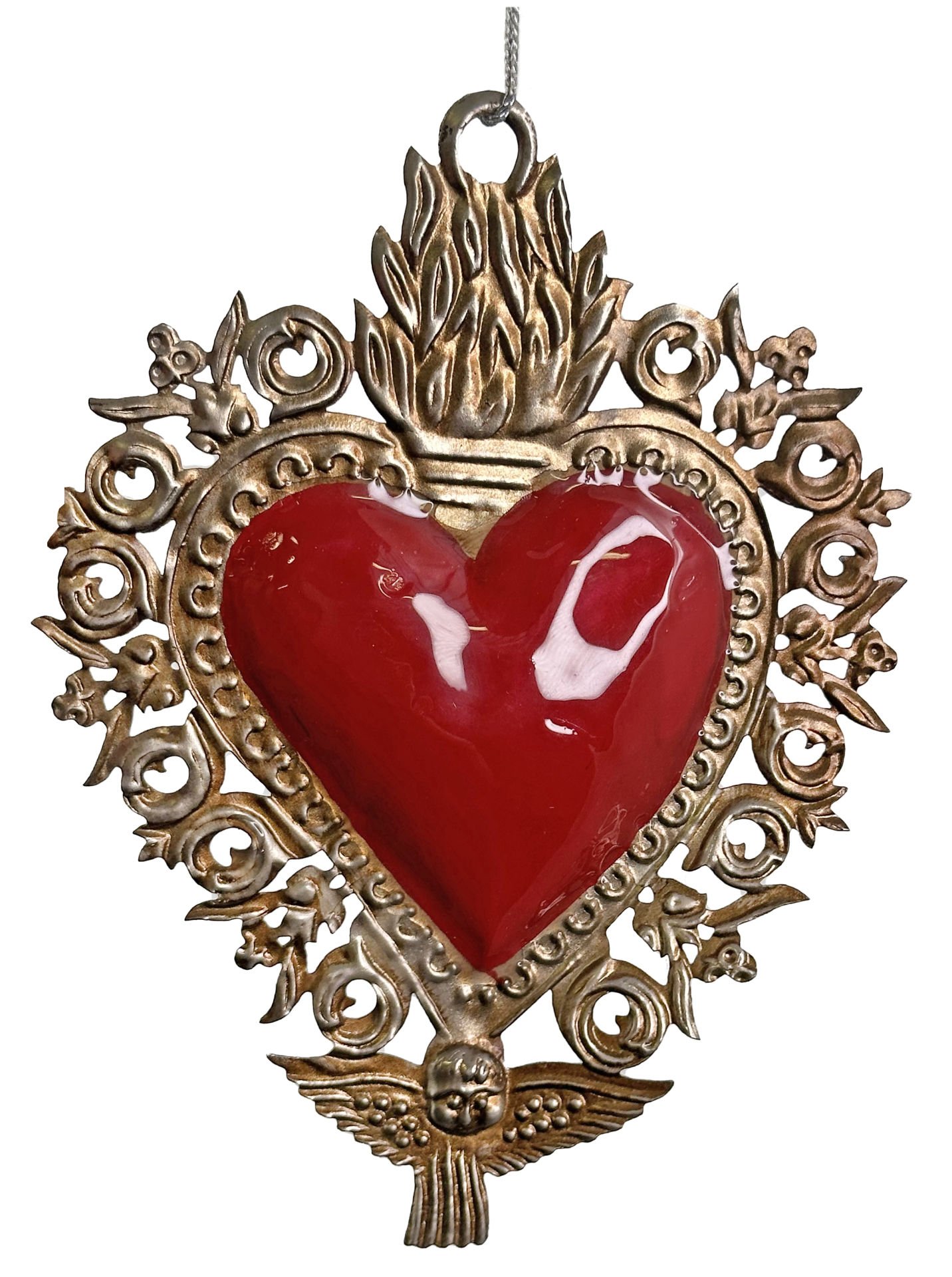 Burning Heart Melekli Milagro Süs