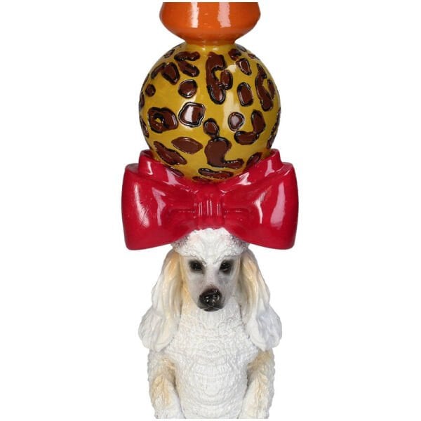 Madame Papillon Poodle Köpek Şamdan