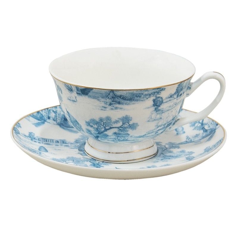 Blue Blanc Porselen Çay / Kahve Fincanı