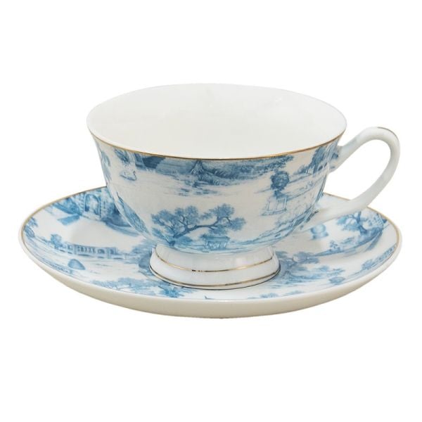 Blue Blanc Porselen Çay / Kahve Fincanı
